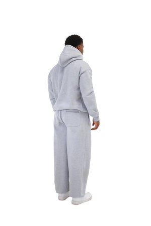 Wide Leg Cuffed Joggers 330gsm grey 7