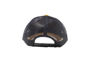 Wholesale Yellow and Black Netted Mesh Snap Back Cap