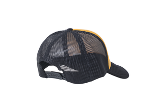 Wholesale Plain Yellow and Black Foam Mesh Snap Back Cap