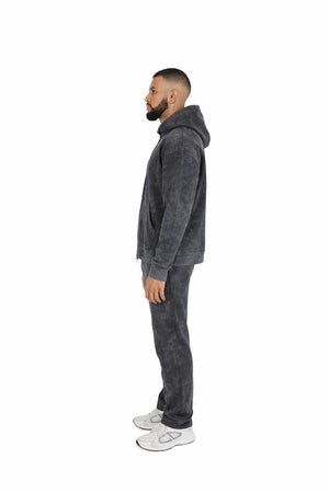 straight leg joggers acid wash