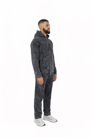 straight leg joggers acid wash