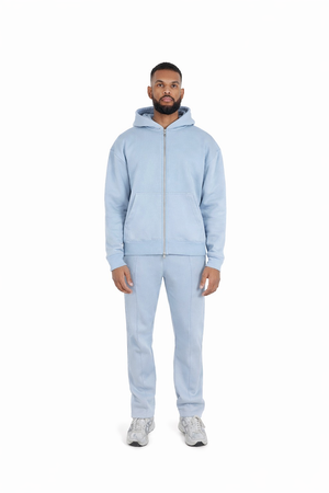 straight leg joggers pastel blue