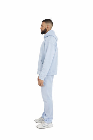 straight leg joggers pastel blue