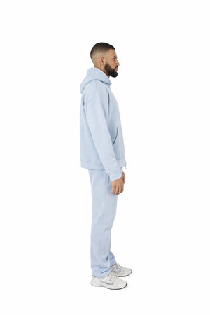 straight leg joggers pastel blue
