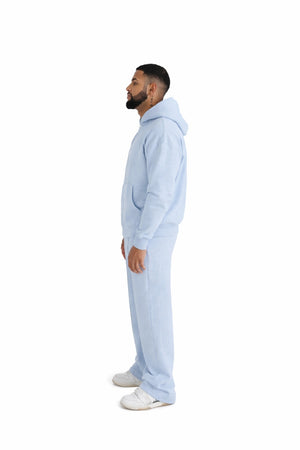 oversized zip hoodies pastel blue