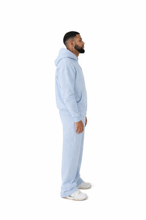 oversized zip hoodies pastel blue