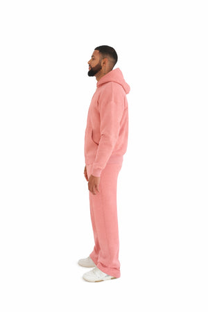 oversized zip hoodies pastel pink