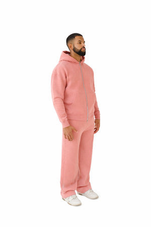 oversized zip hoodies pastel pink