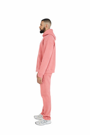 straight leg joggers pastel pink